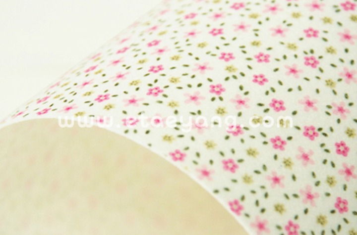 모양펠트-분홍꽃무늬