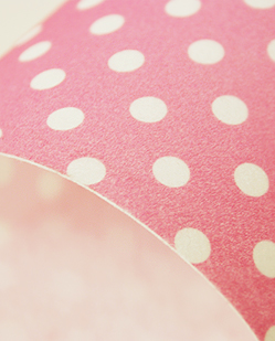 모양펠트-분홍물방울